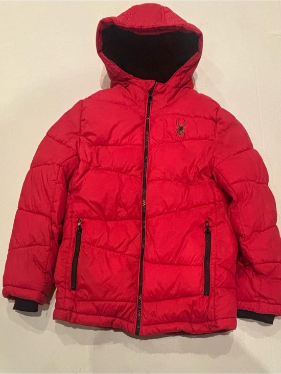 Spyder Other - Spyder Kids Red Hooded Puffer Jacket